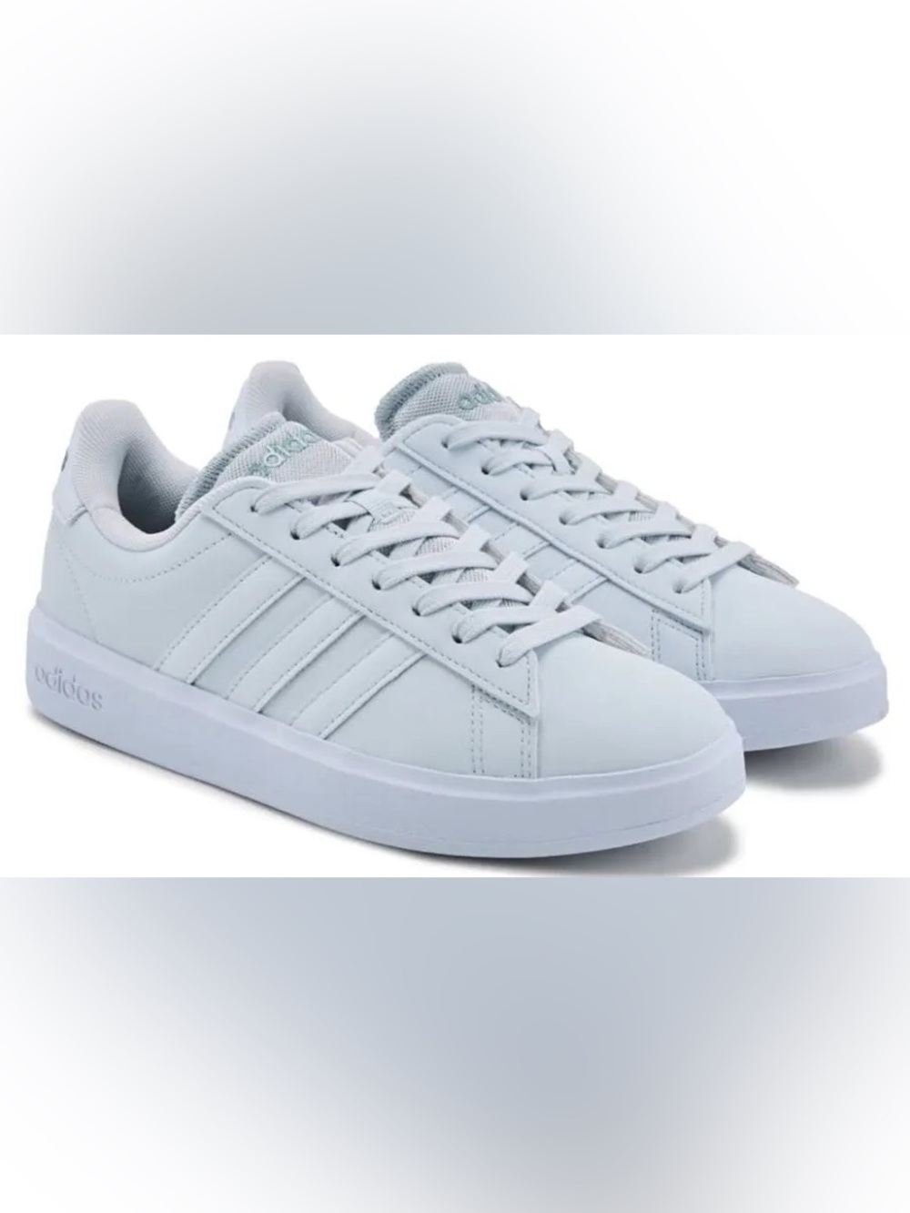 adidas Grand Court Halo Blue  Birds Egg Blue Cloudfoam Comfort Low-Top Sneakers